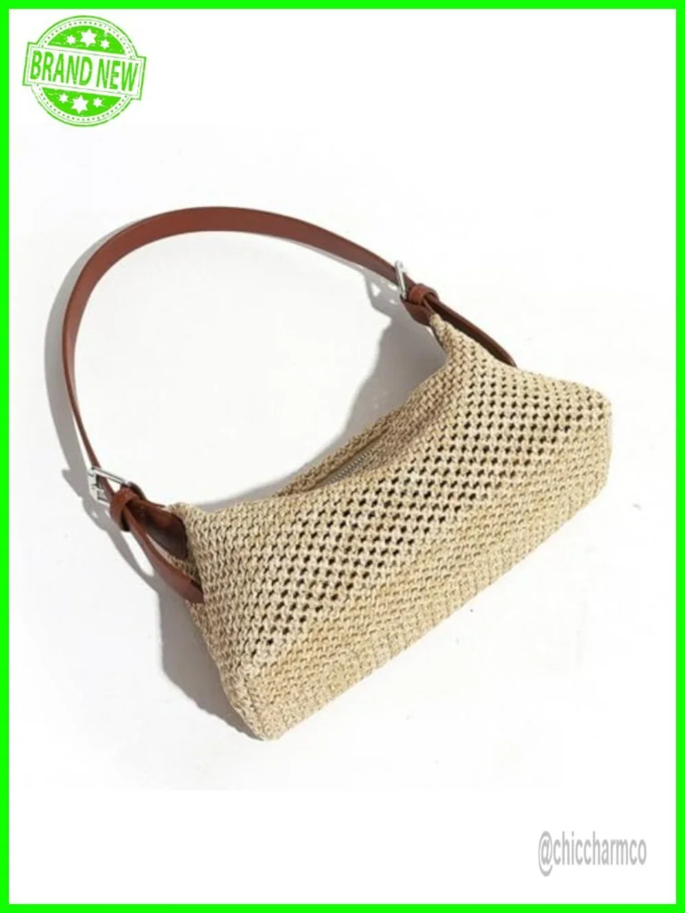 Woven Straw Hobo Bag Crossbody Beach Casual Summer Handbag Purse